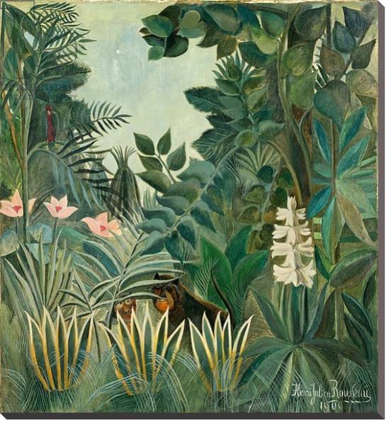Постер The Equatorial Jungle, 1909 с типом исполнения На холсте без рамы