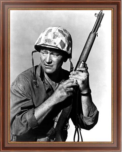 Постер Wayne, John (Sands Of Iwo Jima) с типом исполнения На холсте в раме в багетной раме 35-M719P-83
