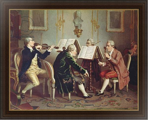 Постер String Quartet с типом исполнения На холсте в раме в багетной раме 1.023.151