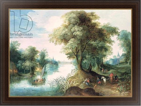 Постер River Landscape 2 с типом исполнения На холсте в раме в багетной раме 1.023.151