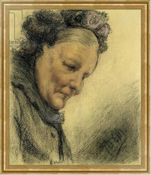 Постер Head of an Old Lady с типом исполнения На холсте в раме в багетной раме NA033.1.051