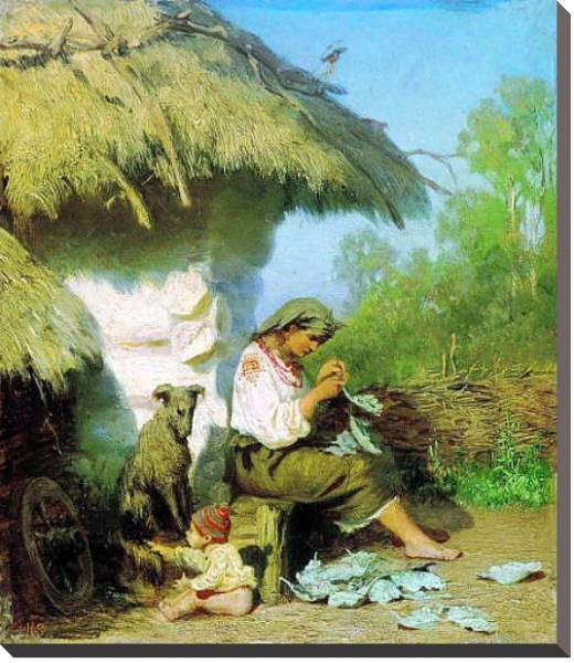 Постер Сельская идиллия. 1886 с типом исполнения На холсте без рамы