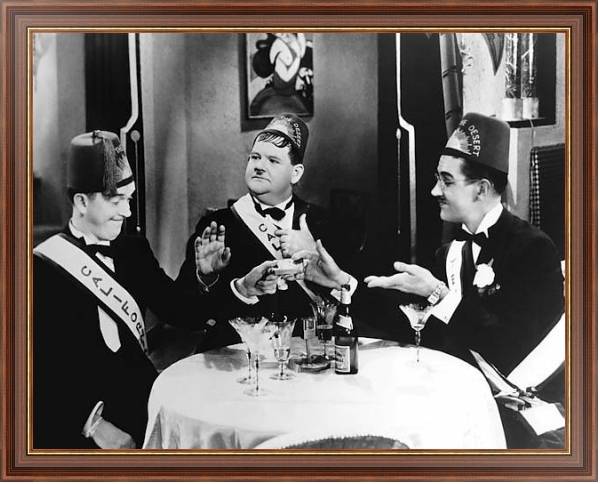 Постер Laurel & Hardy (Sons Of The Desert) с типом исполнения На холсте в раме в багетной раме 35-M719P-83