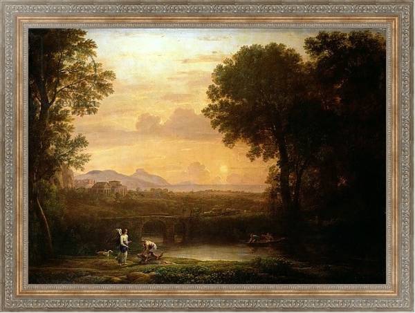 Постер Landscape at Dusk с типом исполнения На холсте в раме в багетной раме 484.M48.310