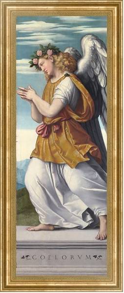 Постер Поклоняющийся ангел с типом исполнения На холсте в раме в багетной раме NA033.1.051