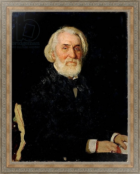 Постер Portrait of Ivan S. Turgenev, 1879 с типом исполнения На холсте в раме в багетной раме 484.M48.310