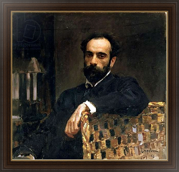 Постер Portrait of the artist Isaak Ilyich Levitan, 1893 1 с типом исполнения На холсте в раме в багетной раме 1.023.151