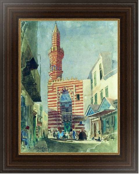 Постер Каир. Около 1867 с типом исполнения На холсте в раме в багетной раме 1.023.151