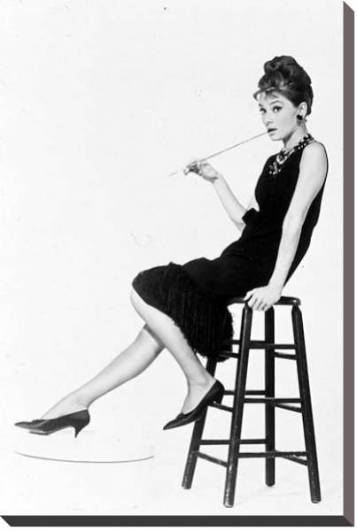 Постер Хепберн Одри 125 с типом исполнения На холсте без рамы