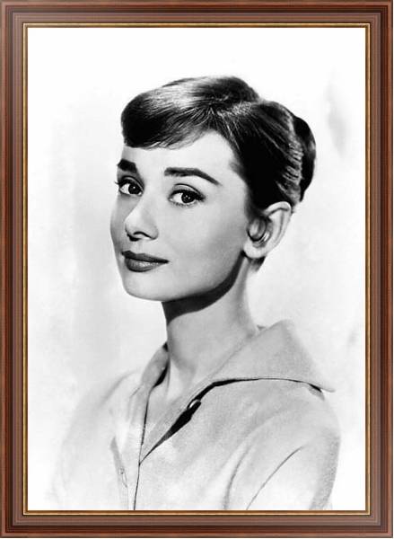Постер Hepburn, Audrey 44 с типом исполнения На холсте в раме в багетной раме 35-M719P-83