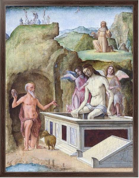 Постер Мертвый Христос с типом исполнения На холсте в раме в багетной раме 221-02