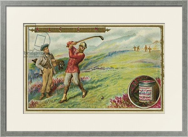 Постер Golf с типом исполнения Под стеклом в багетной раме 1727.2510
