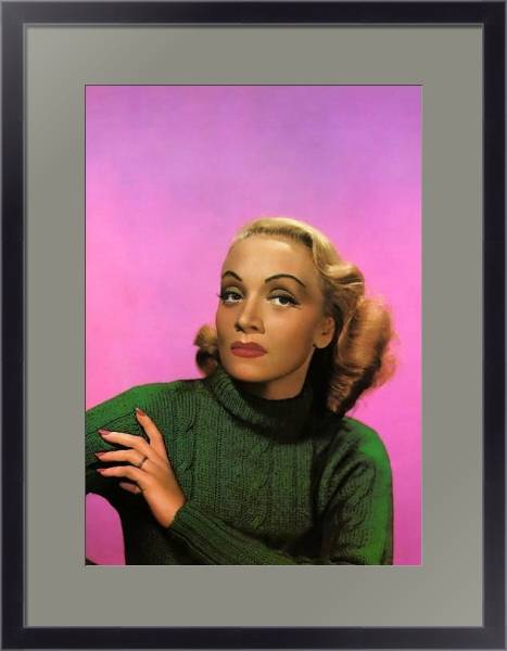 Постер Dietrich, Marlene 7 с типом исполнения Под стеклом в багетной раме 221-01