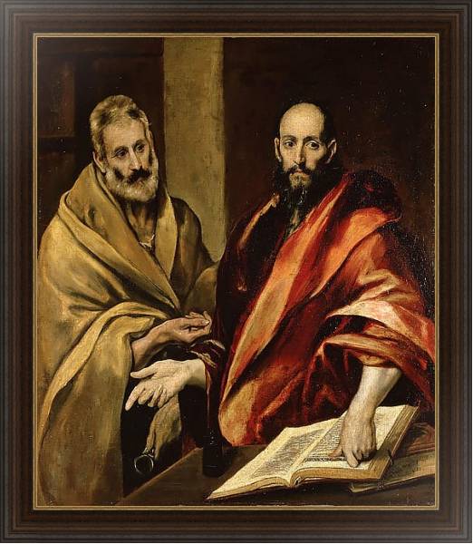 Постер Апостолы Петр и Павел с типом исполнения На холсте в раме в багетной раме 1.023.151