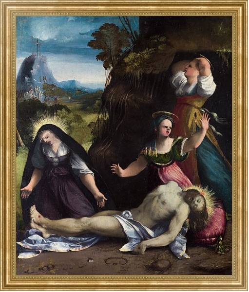 Постер Оплакивание тела Христа с типом исполнения На холсте в раме в багетной раме NA033.1.051