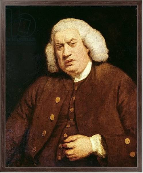 Постер Portrait of Dr. Samuel Johnson с типом исполнения На холсте в раме в багетной раме 221-02