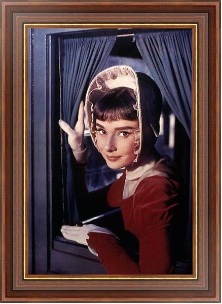 Постер Хепберн Одри 44 с типом исполнения На холсте в раме в багетной раме 35-M719P-83