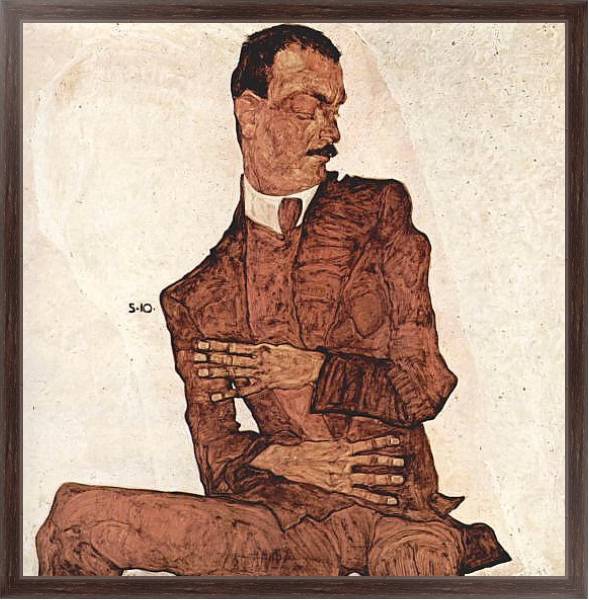 Постер Портрет Артура Рёслера с типом исполнения На холсте в раме в багетной раме 221-02