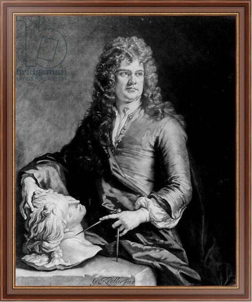 Постер Grinling Gibbons, engraved by J. Smith с типом исполнения На холсте в раме в багетной раме 35-M719P-83