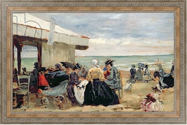 Постер A Beach Scene с типом исполнения На холсте в раме в багетной раме 484.M48.310