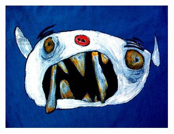Постер Monster with long teeth с типом исполнения На холсте в раме в багетной раме 221-03