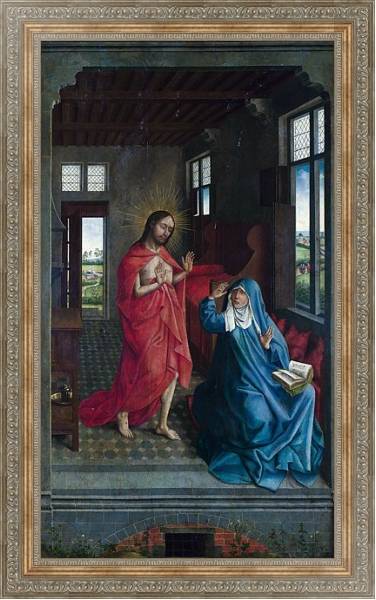 Постер Христос, появляющийся перед Девой Марией 2 с типом исполнения На холсте в раме в багетной раме 484.M48.310
