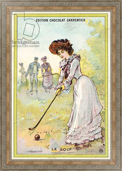Постер Golf 1 с типом исполнения На холсте в раме в багетной раме 484.M48.310