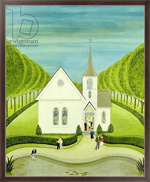 Постер The American Church с типом исполнения На холсте в раме в багетной раме 221-02