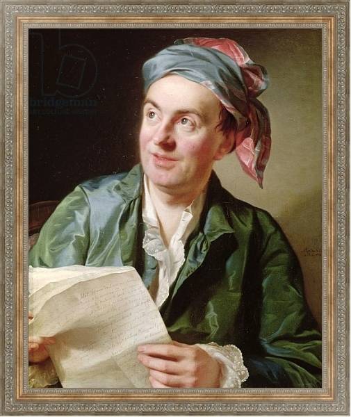 Постер Portrait of Jean-Francois Marmontel 1767 с типом исполнения На холсте в раме в багетной раме 484.M48.310