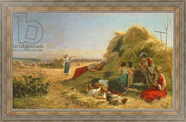 Постер Work in the Fields с типом исполнения На холсте в раме в багетной раме 484.M48.310
