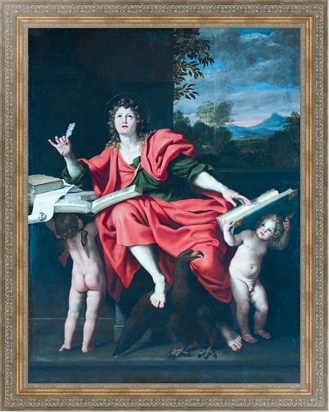 Постер Святой Джон Евангелист с типом исполнения На холсте в раме в багетной раме 484.M48.310
