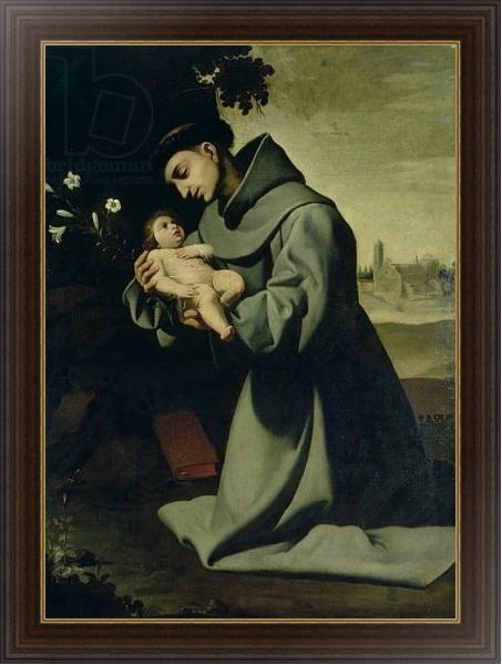 Постер St. Anthony of Padua с типом исполнения На холсте в раме в багетной раме 1.023.151