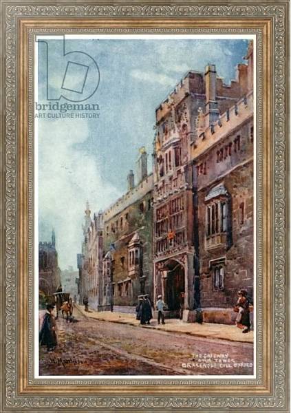 Постер Brasenose College с типом исполнения На холсте в раме в багетной раме 484.M48.310