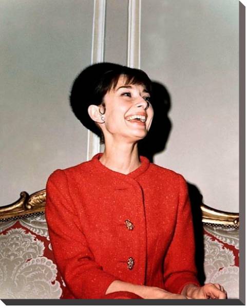 Постер Hepburn, Audrey 64 с типом исполнения На холсте без рамы