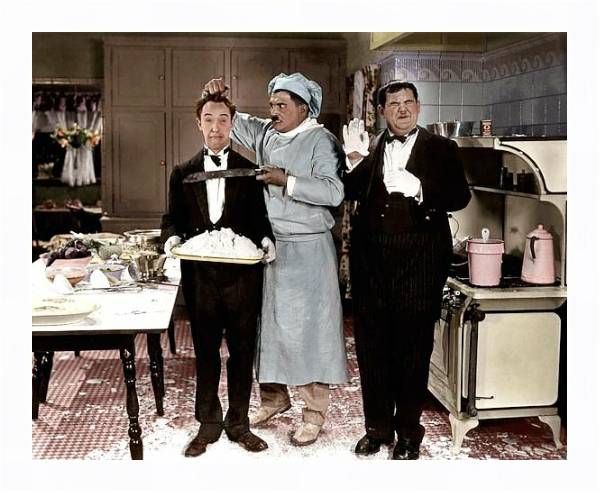 Постер Laurel & Hardy (From Soup To Nuts)C с типом исполнения На холсте в раме в багетной раме 221-03