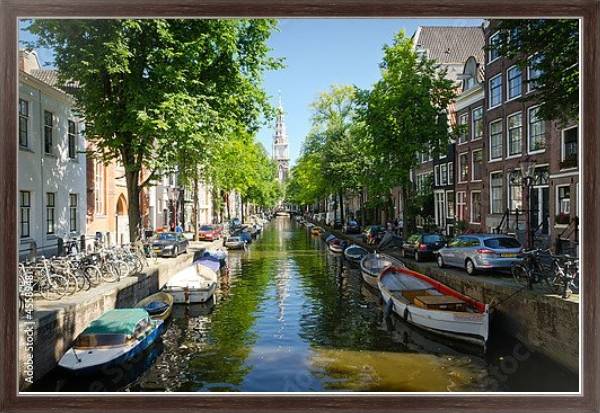 Постер Голландия. Амстердам 11 с типом исполнения На холсте в раме в багетной раме 221-02