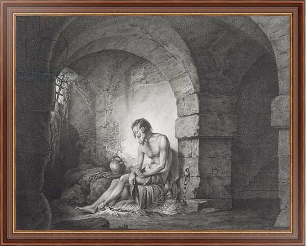Постер The Captive, engraved by Thomas Ryder 1786 с типом исполнения На холсте в раме в багетной раме 35-M719P-83
