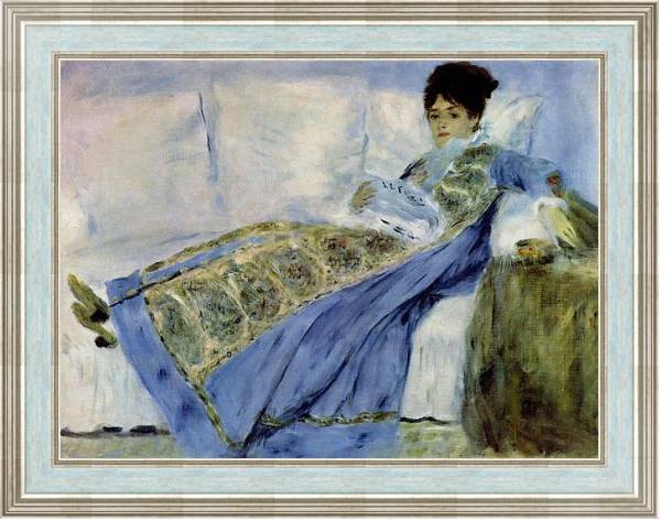 Постер Мадам Моне на диване с типом исполнения На холсте в раме в багетной раме NA053.0.114