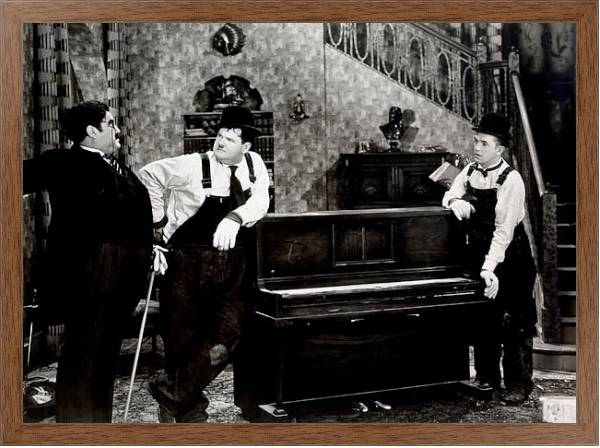 Постер Laurel & Hardy (Music Box, The) с типом исполнения На холсте в раме в багетной раме 1727.4310