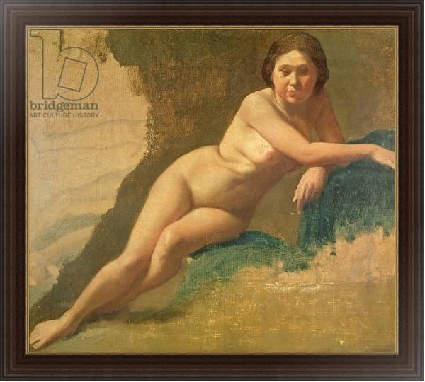 Постер Nude Study, c.1858-60 с типом исполнения На холсте в раме в багетной раме 1.023.151