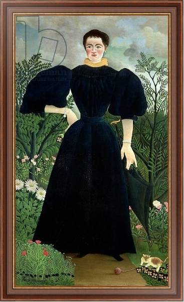 Постер Portrait of a Woman, c.1895-97 с типом исполнения На холсте в раме в багетной раме 35-M719P-83