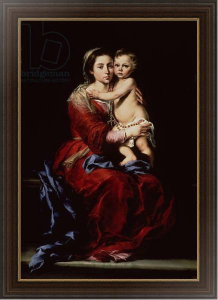 Постер The Virgin of the Rosary, c.1650 с типом исполнения На холсте в раме в багетной раме 1.023.151