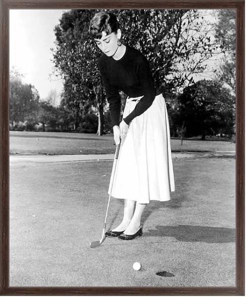 Постер Hepburn, Audrey 28 с типом исполнения На холсте в раме в багетной раме 221-02