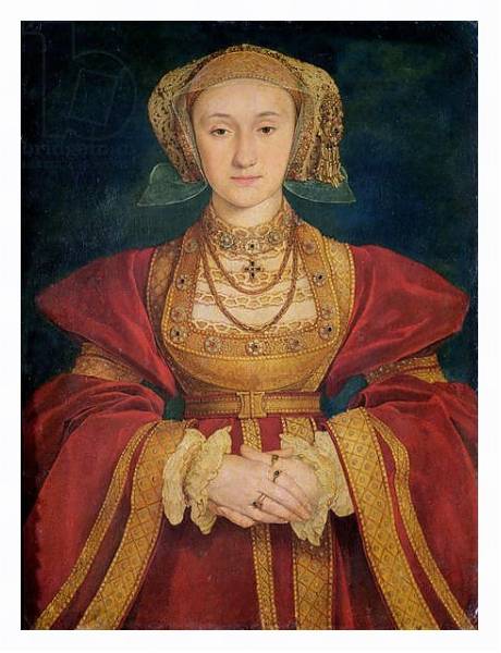 Постер Portrait of Anne of Cleves 1539 с типом исполнения На холсте в раме в багетной раме 221-03