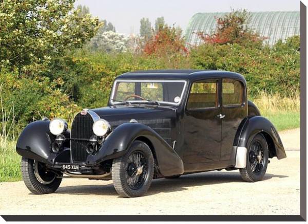 Постер Bugatti Type 57 by Galibier '1936 с типом исполнения На холсте без рамы