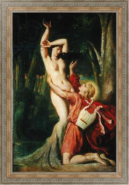 Постер Apollo and Daphne, c.1845 с типом исполнения На холсте в раме в багетной раме 484.M48.310