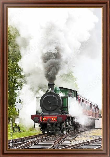 Постер Железная дорога Стратспей, Шотландия с типом исполнения На холсте в раме в багетной раме 35-M719P-83