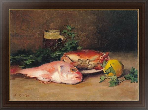 Постер Crab and Red Mullet с типом исполнения На холсте в раме в багетной раме 1.023.151