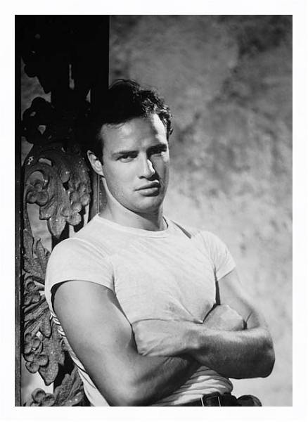Постер Brando, Marlon (A Streetcar Named Desire) 3 с типом исполнения На холсте в раме в багетной раме 221-03