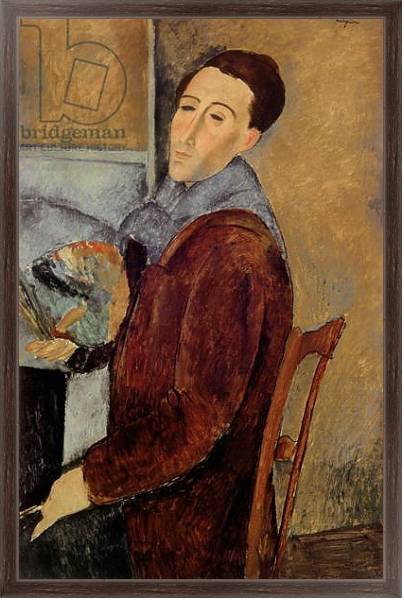 Постер Self Portrait, 1919 с типом исполнения На холсте в раме в багетной раме 221-02